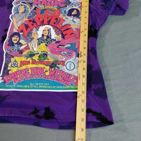 Led Zeppelin S Shirt Electric Magic Wembley England Purple Tie Dye Souvenir Art - Picture 10 of 11